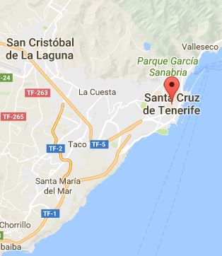 Map of Santa Cruz de Tenerife