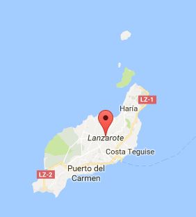 Map of Lanzarote