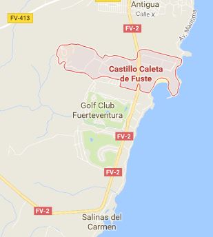 Map of Caleta de Fuste