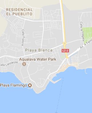 Map of Playa Blanca